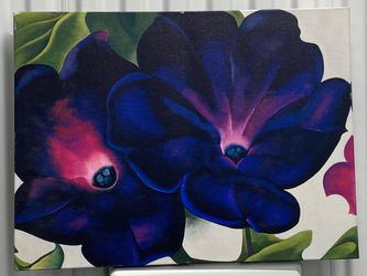 Georgia O'Keeffe’s Black and Purple Petunias