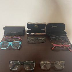 Versace, Coach, Dolce & Gabbana, And Burberry Glasses