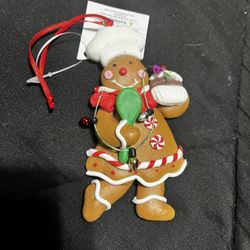 Gingerbread Girl Baker Christmas Ornament