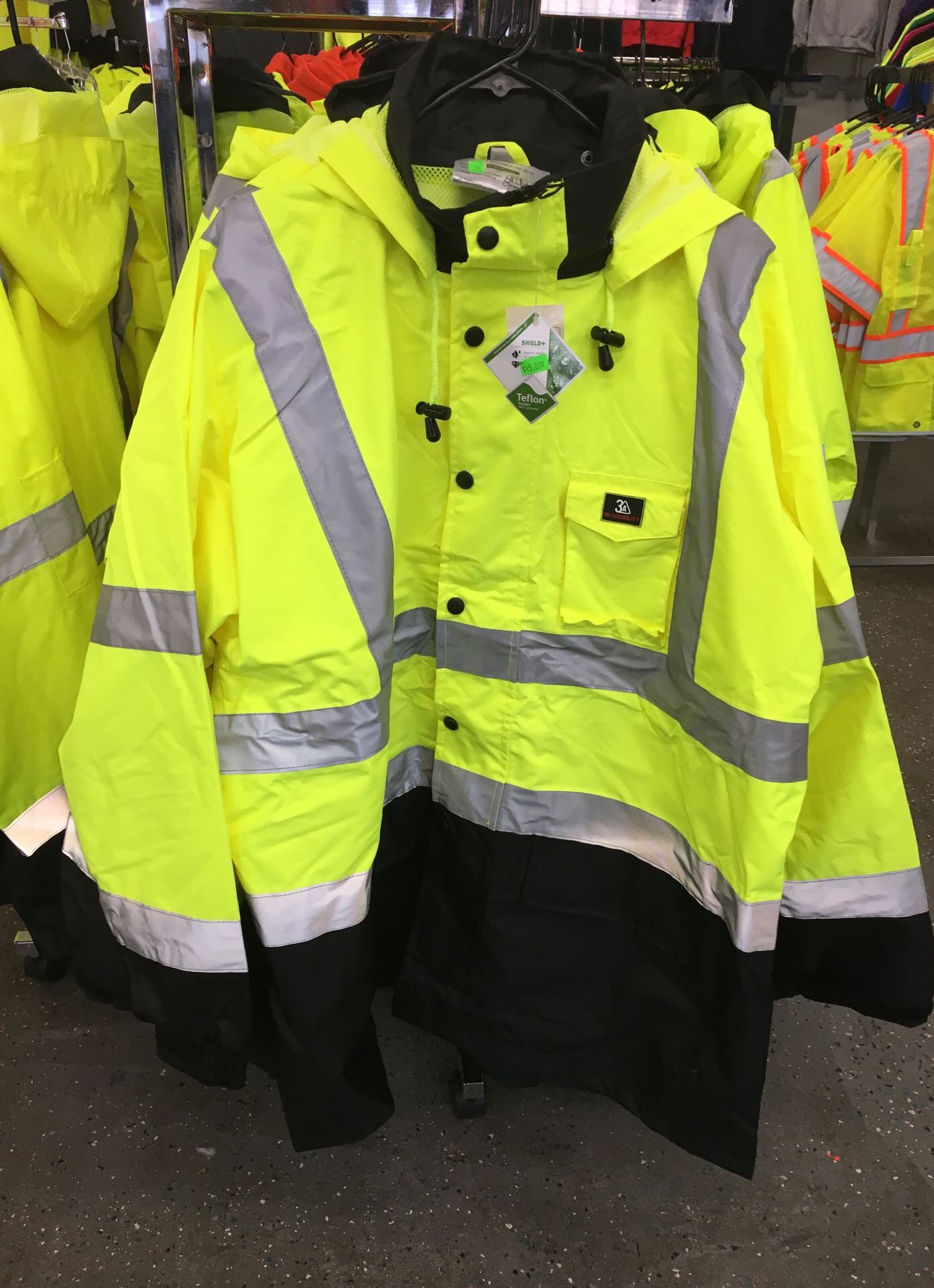 Lightweight waterproof high Visibility jacket