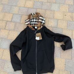 Burberry Zip Up Hoodie 