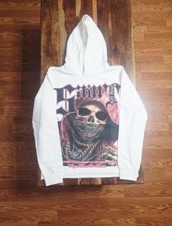 Left Point Italy Men's "SAINT" White Pullover Hoodie