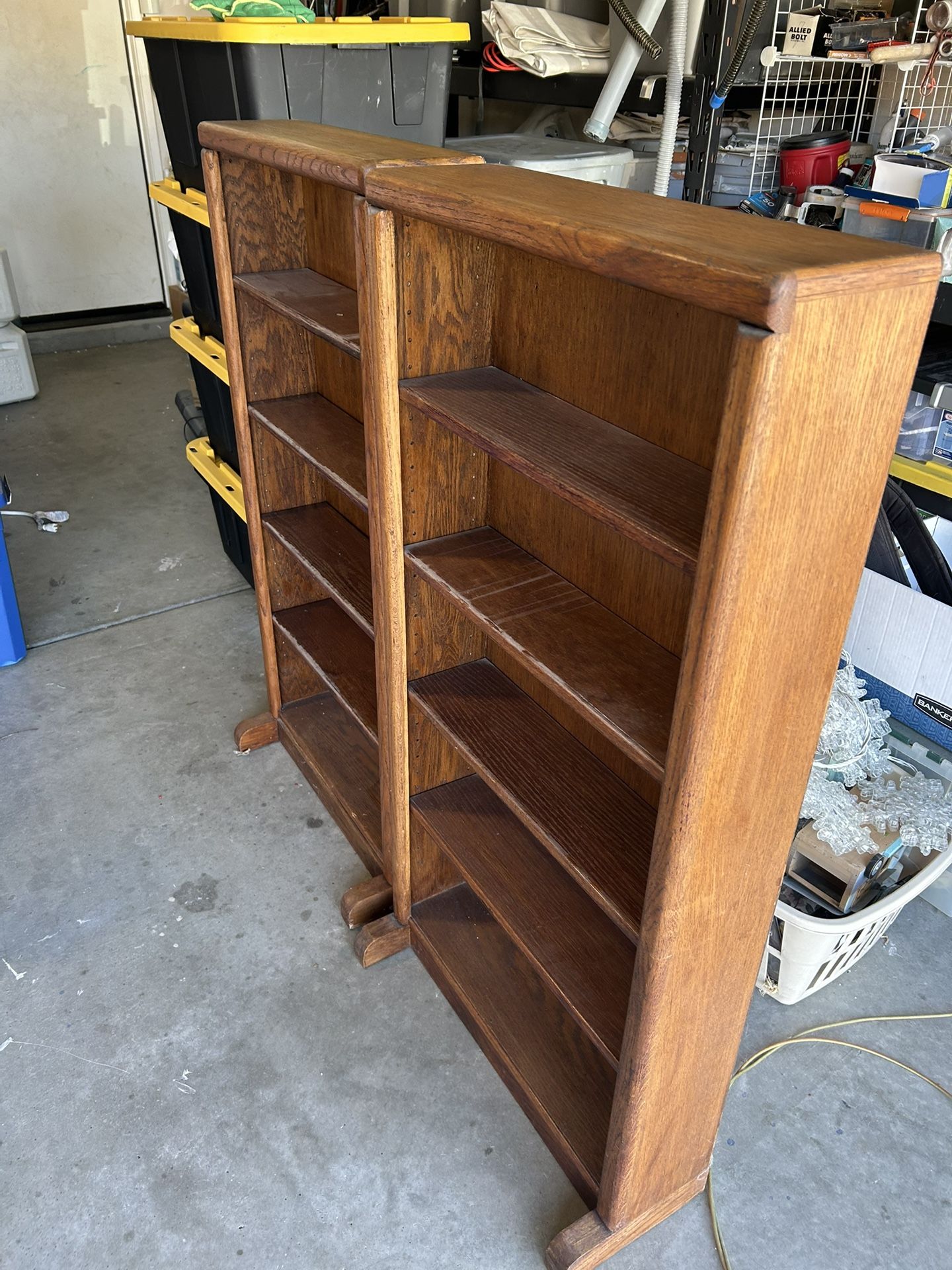 Solid Oak Bookcases