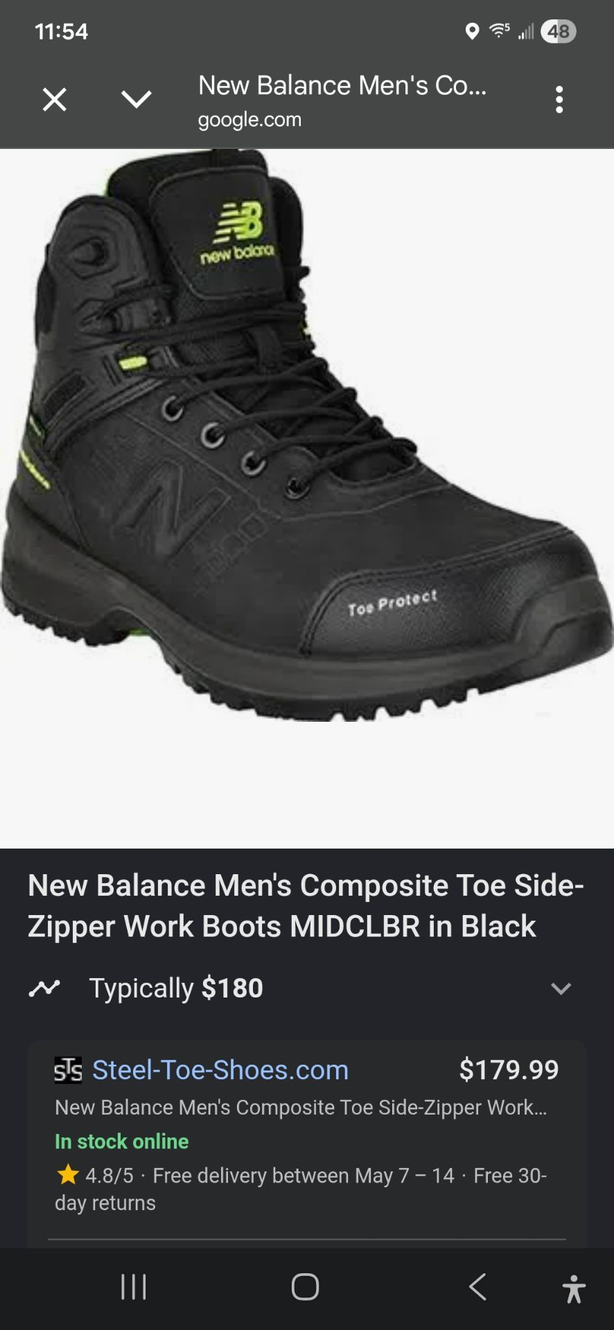 New balance work boot