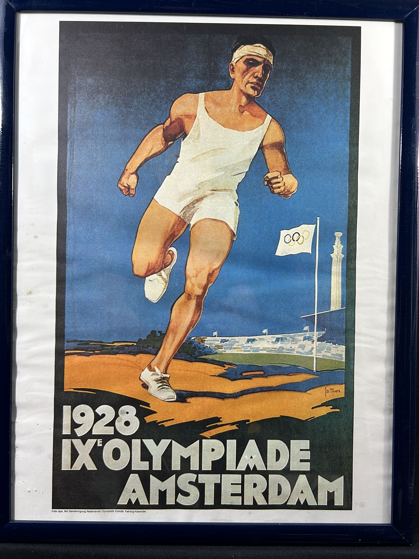 Olympic Lithograph Prints 1920, 1924, 1928 - Set Of 3