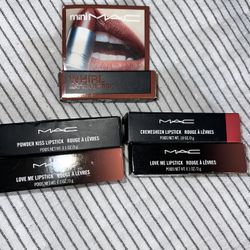 MAC LIPSTICKS Makeup Bundle Sale Lot Of 5