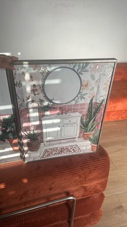 Framed Bathroom Illustration Wall Art