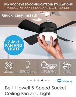 Garage or House Fan NEW NEVER USED CEILING FAN WITH REMOTE