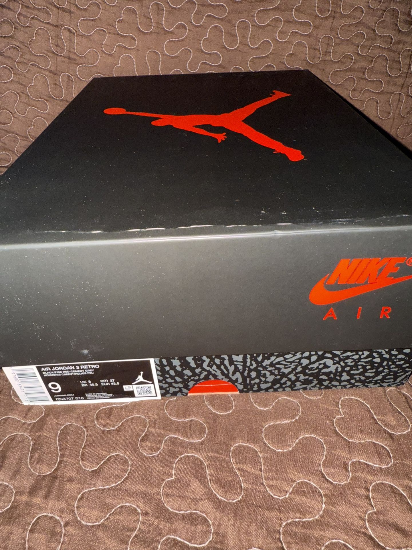 Jordan 3 “black Cement “