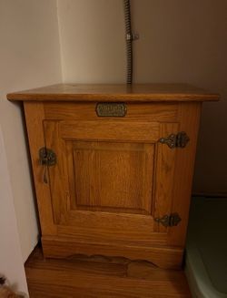 White Clad Ice Box end tables / night stands