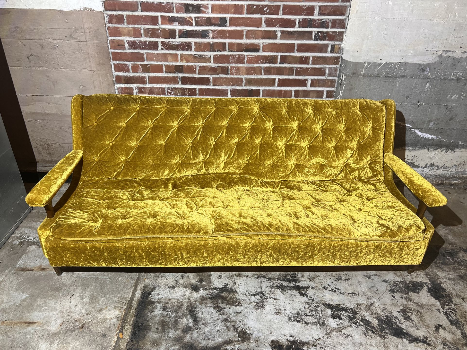 MCM Yellow Couch & Rocker 