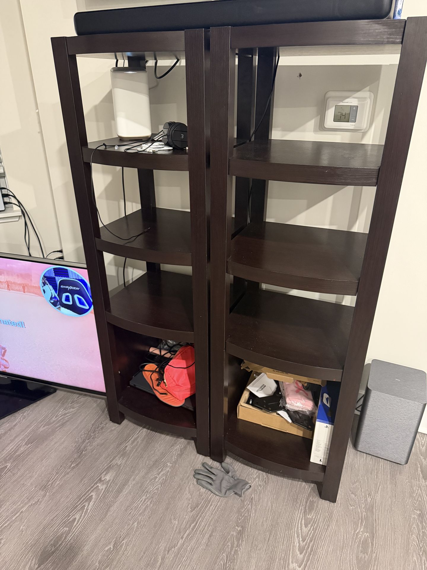 Brown stands