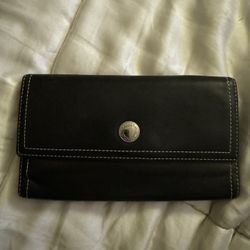 Coach Black Long Wallet