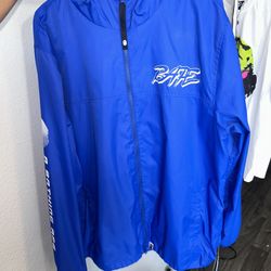 Blue Bape Windbreaker