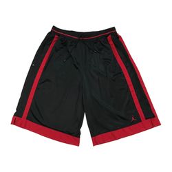 Nike Air Jordan Satin Basketball Shorts 3XL XXXL Black Baggy Jumpman Vintage Y2K
