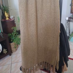 Shawl Brown Women Winter