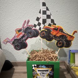 Monster Jam Party Centerpieces 