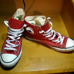 Converse high top red