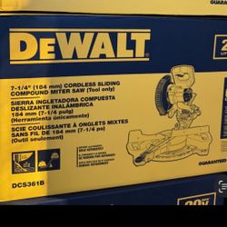 Dewalt New 71/4” MITER SAW - Brand New !