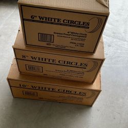 White Corrugated Cake Circles 6” 8” 10”