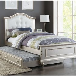 TWIN BED FRAME WHIT TRUNDLE +2 MATTRES ☎️ 1714586,2564 PICK UP PRICE ☎️ 1714650,7316