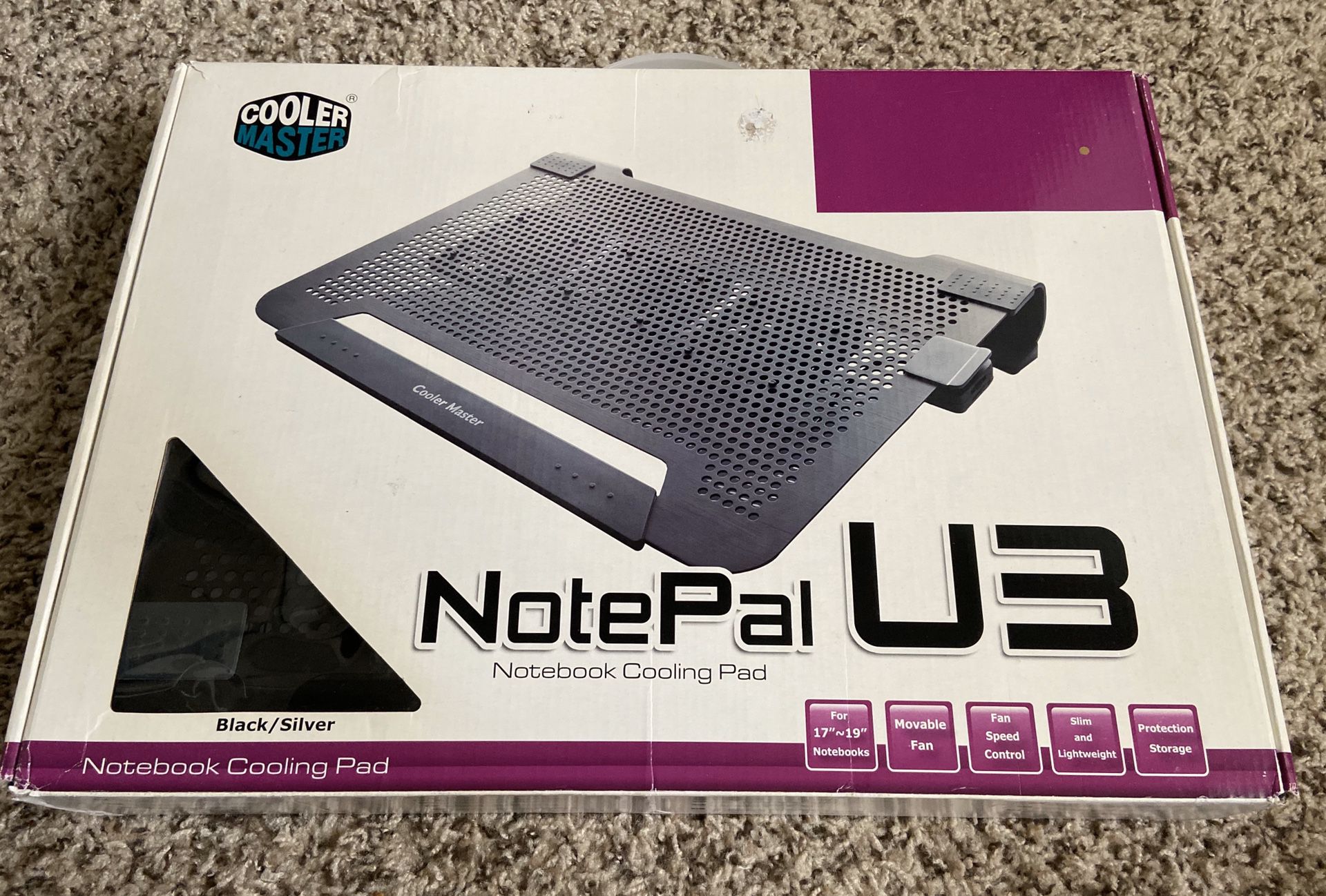 Cooler Master NotePal U3 - Notebook Cooling Pad 3 fans