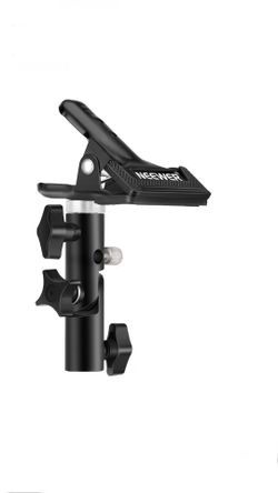 NEEWER Photo Studio Heavy Duty Metal Clamp Holder with 5/8" Light Stand Attachment for Reflector