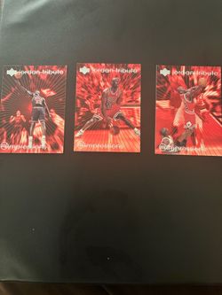 Upper Deck Jordan Tribute MJ Impressions Cards Lot of 3