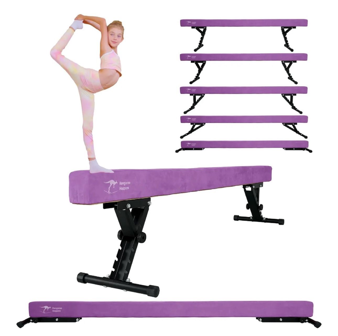 8Ft Adjustable Gymnastics Beam 