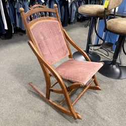 Small Antique Folding Rocking Chair