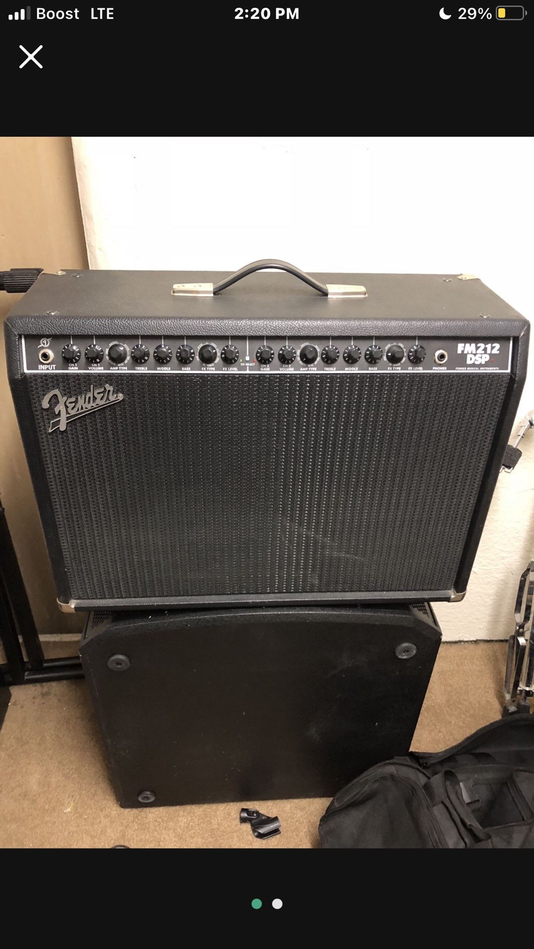 Fender FM 212 DSP 2-Channel 100-Watt 2x12" Solid State Guitar Combo with Onboard Effects
