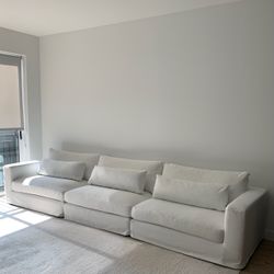 White 3 Piece Sofa