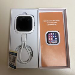 TTQ Wireless Vlog Screen TF40 OLED Display Compact White for iPhone Android(New) Open Box