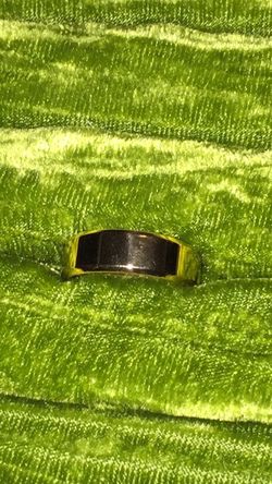 8mm & 6mm gold plating stainless steel wedding bands