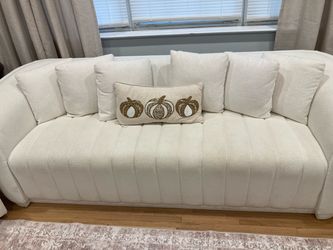 Cream white sofa