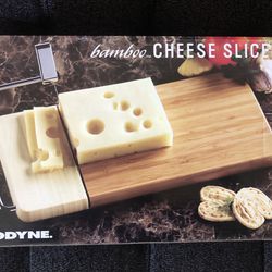 Prodyne Bamboo Cheese Slicer, 12” x 6”