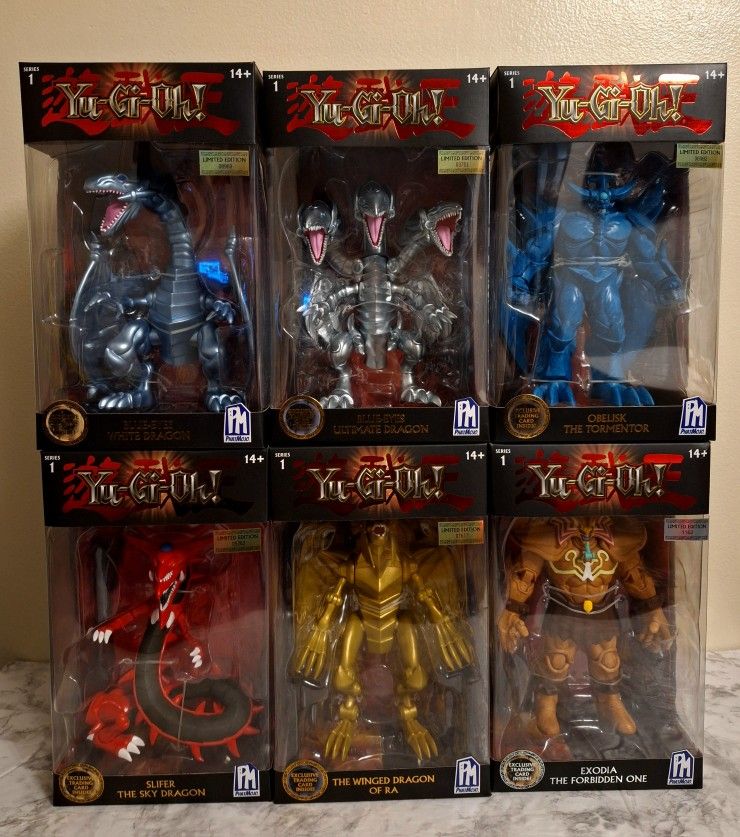YU-GI-OH! PHATMOJO SERIES 1 LIMITED EDITION ACTION FIGURE SET