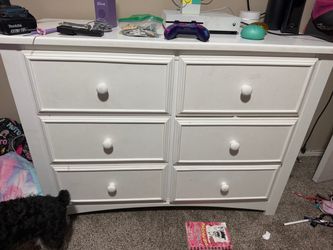 White kids dresser