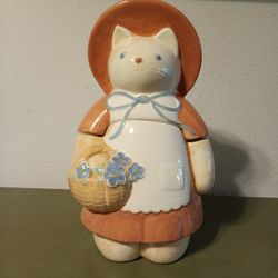 Vtg Treasure Craft Auntie Em's Collection "A Stitch in Time" Cookie Jar