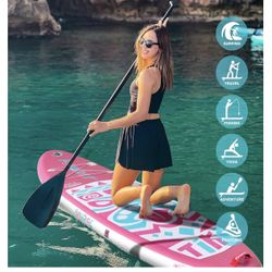 8'/10'/10'6"/11'6" Inflatable Stand Up Paddle Board with Premium SUP Paddleboard Accessories, Wide Stable Anti-Slip EVA Deck,Paddle Boards for Adults 