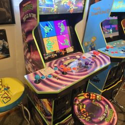 Like New: Arcade1UP - Teenage Mutant Ninja Turtles "Turtles in Time" 2 Games in 1 Arcade 