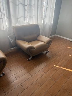 Tan Leather couches