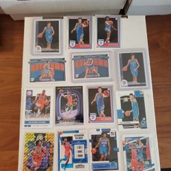 Oklahoma City THUNDER Rookies And Stars Chet Holmgren RC Rookies,  Jalen Williams RC GOLD Prizm Refractor,   SGA Shai