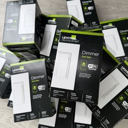 Decora Smart Wi-Fi Dimmer Switch in White - Works With Google, Alexa, HomeKit, and Anywhere Companio