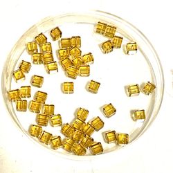 Lot Of 53 6mm Citrine Square Beads  