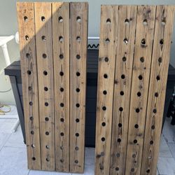 Great Looking Wood Wine Racks. Wall Hung
