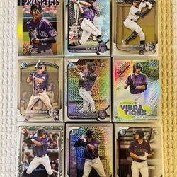 Colorado Rockies 390 Card Baseball Lot! Rookies, Prospects, Refractors, Prizms, Short Prints, Variations & More!