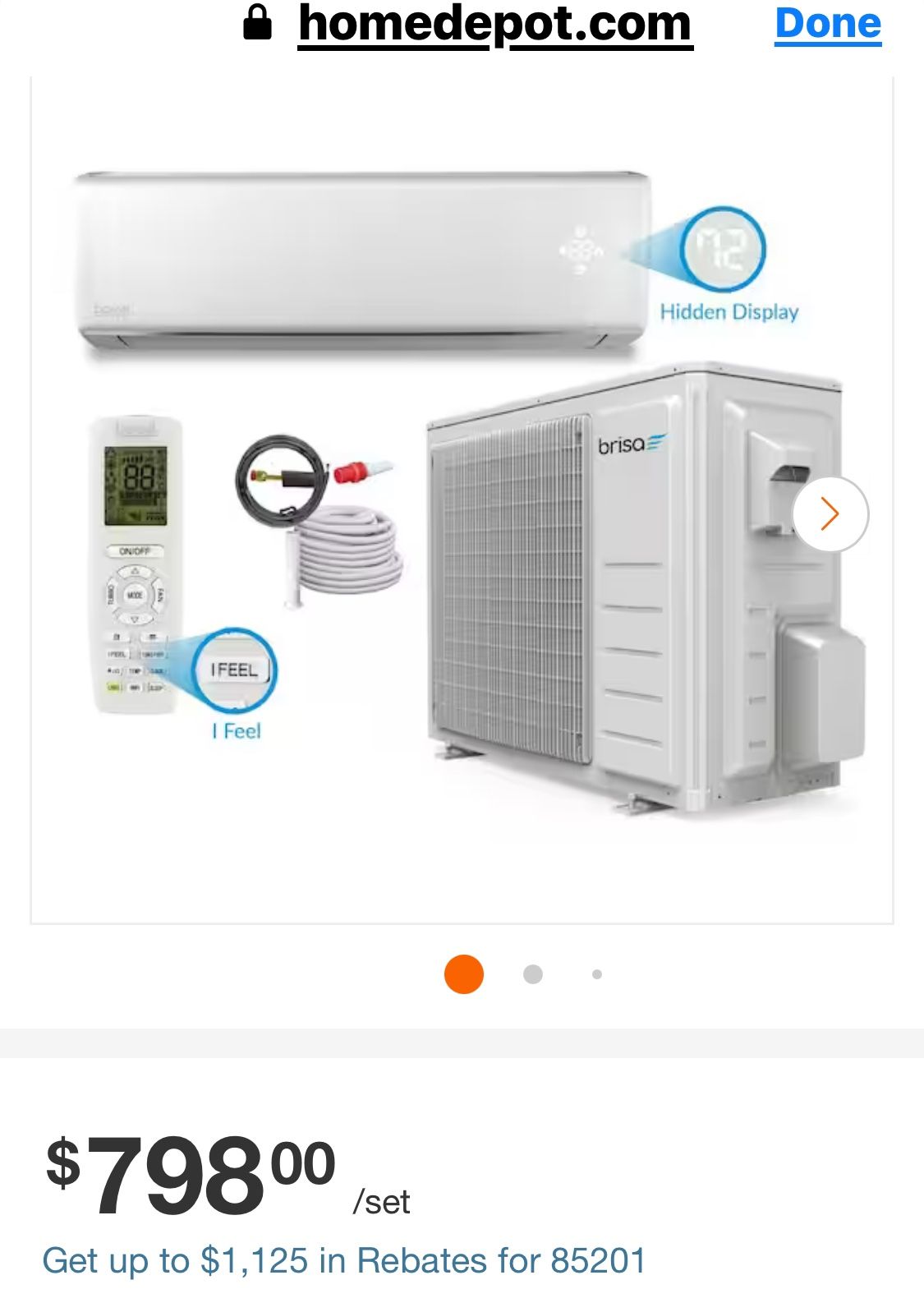 Outdoor Mini Split Air Conditioner with Heat Pump