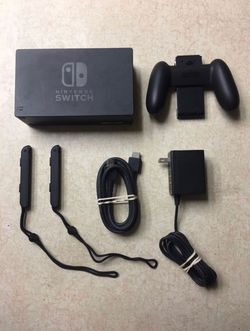 Nintendo Switch Tv Dock,Hdmi cable,Controller grip,Wrist Straps,Charger