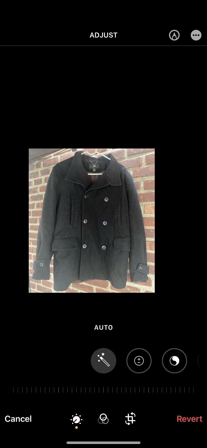 H&M Men's Peacoat 38R Wool Blend Double Breasted Preppy Classic Military Modern